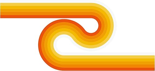 Arte para sala de estar, 20 x 42 pulgadas, diseño de rayas de colores degradados amarillos y naranjas, diseño de líneas coloridas, decoración de