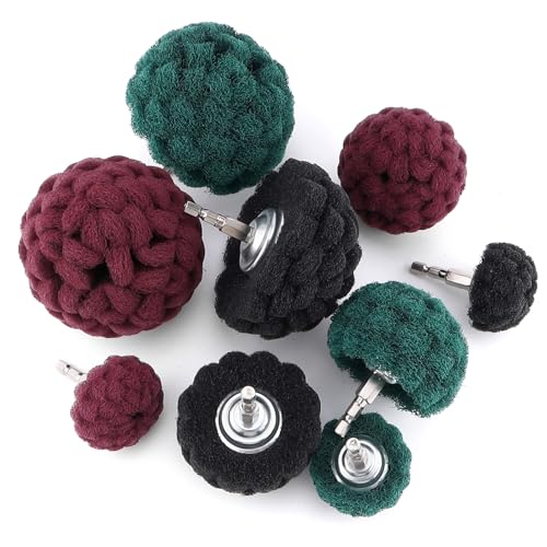 Fixations abrasives non tissées pour perceuse HighFree, idéales pour rénover les métaux du site