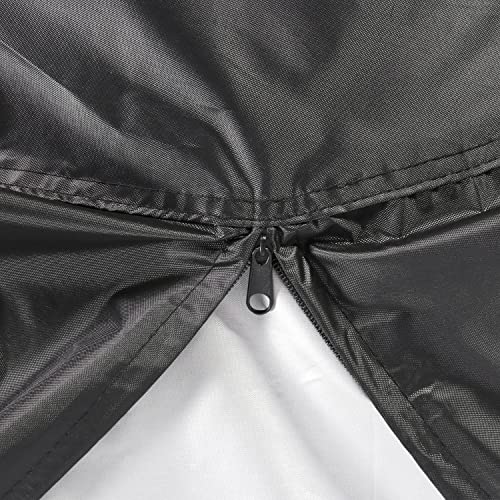 Image of Tire Storage Bag up to 30 inch Wheel Storage Covers - Holds Four Spare Tires - Waterproof UV Dust Protection Polyester - Bonus Brushed-Metal Keyring and Pouch