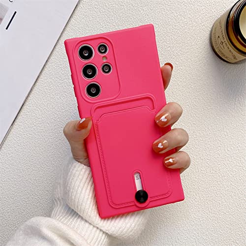 Coque en silicone liquide Samsung Galaxy avec porte-carte intégré pour protéger vos cartes