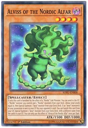 Amazon Co Jp 遊戯王 英語版 Sofu En000 Alviss Of The Nordic Alfar 極星霊アルヴィース ノーマル 1st Edition ホビー 通販