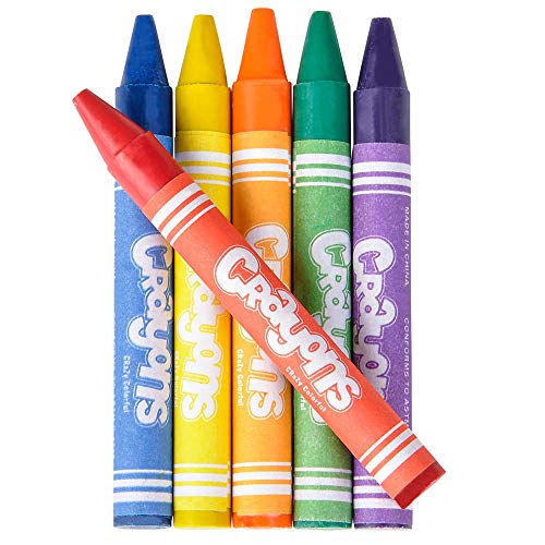 Image of Bulk Crayons (720 Count) Party Favors & Classrooms, 120 Packs of 6 Colors | Individually Wrapped Packs of 4 Non-Toxic Coloring Crayons for Schools, Teachers, Restaurants, Student Rewards