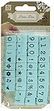 Prima Marketing Prima Press Alphabet Stamp Set, 0.25-Inch, Characters No.4