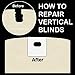 Vertical Blind Repair Tabs, 10 Tabs