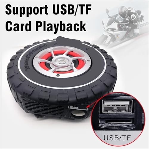 Parlante para manillar de motocicleta con audio FM miniatura 6