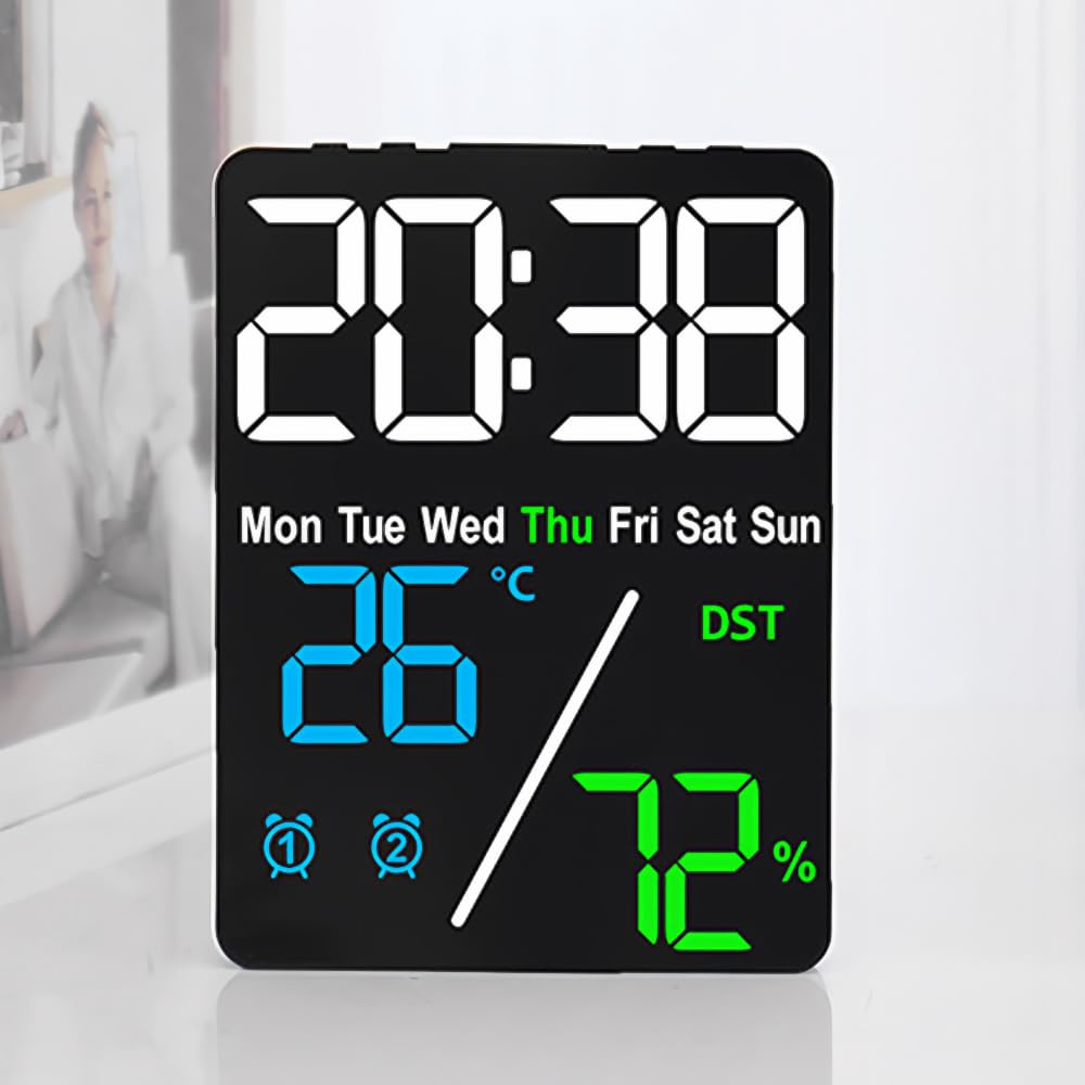 Amazon.co.jp: 置き時計 目覚まし デジタル時計 USBケーブル給電 LED