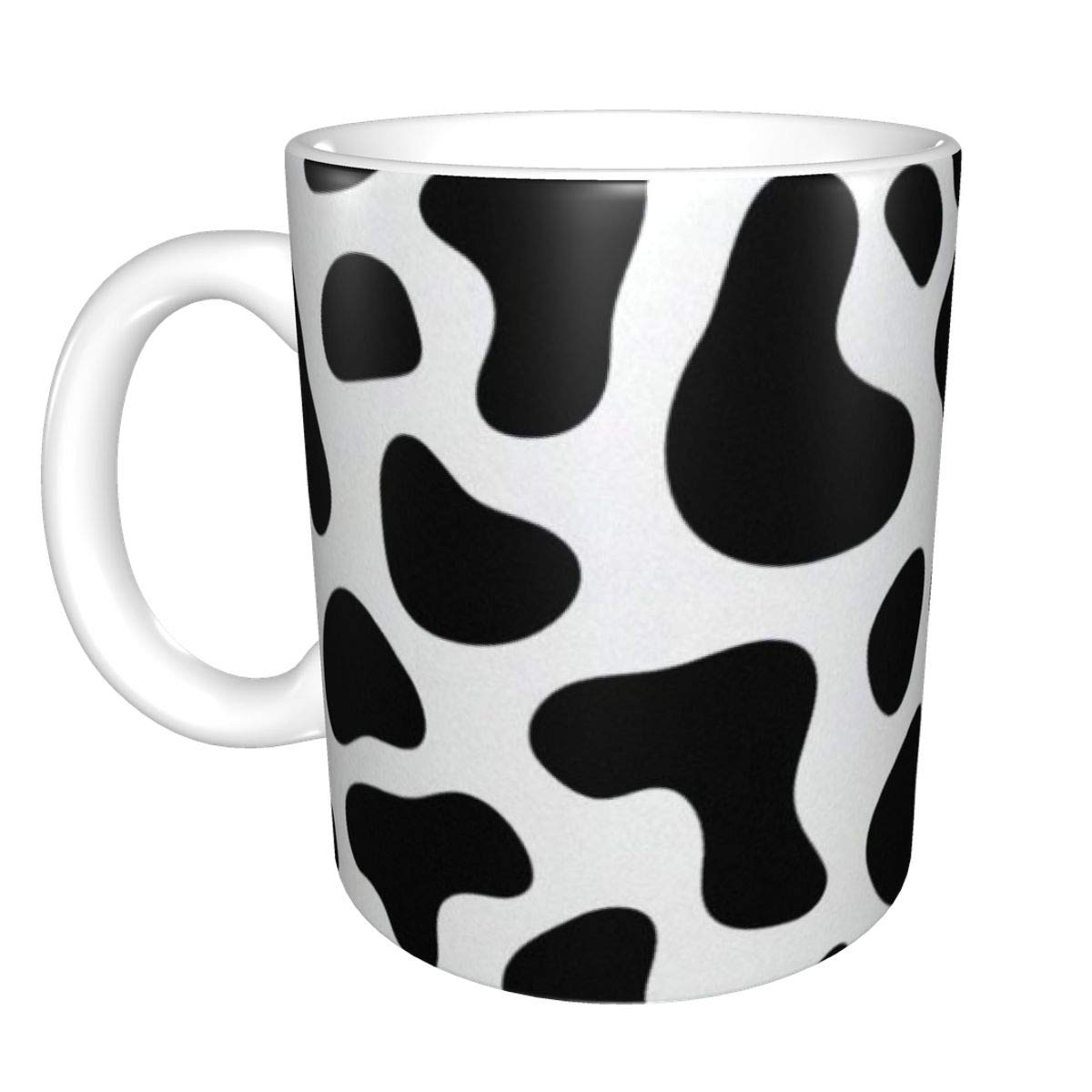 Amazon｜マグカップ 牛柄 動物柄 ブラック 牛乳 コーヒーカップ 