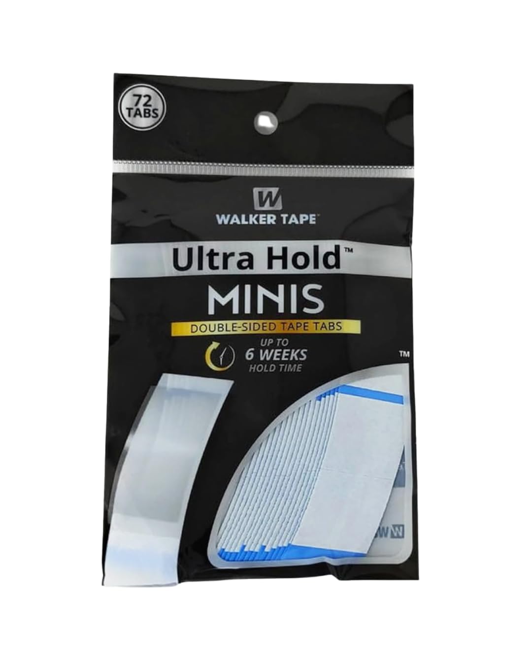 Ultra Hold Mini Tabs - Durable Double Sided Hair Wig Tape - Long Lasting Water & Heat Resistant - 72 Tabs per Pack