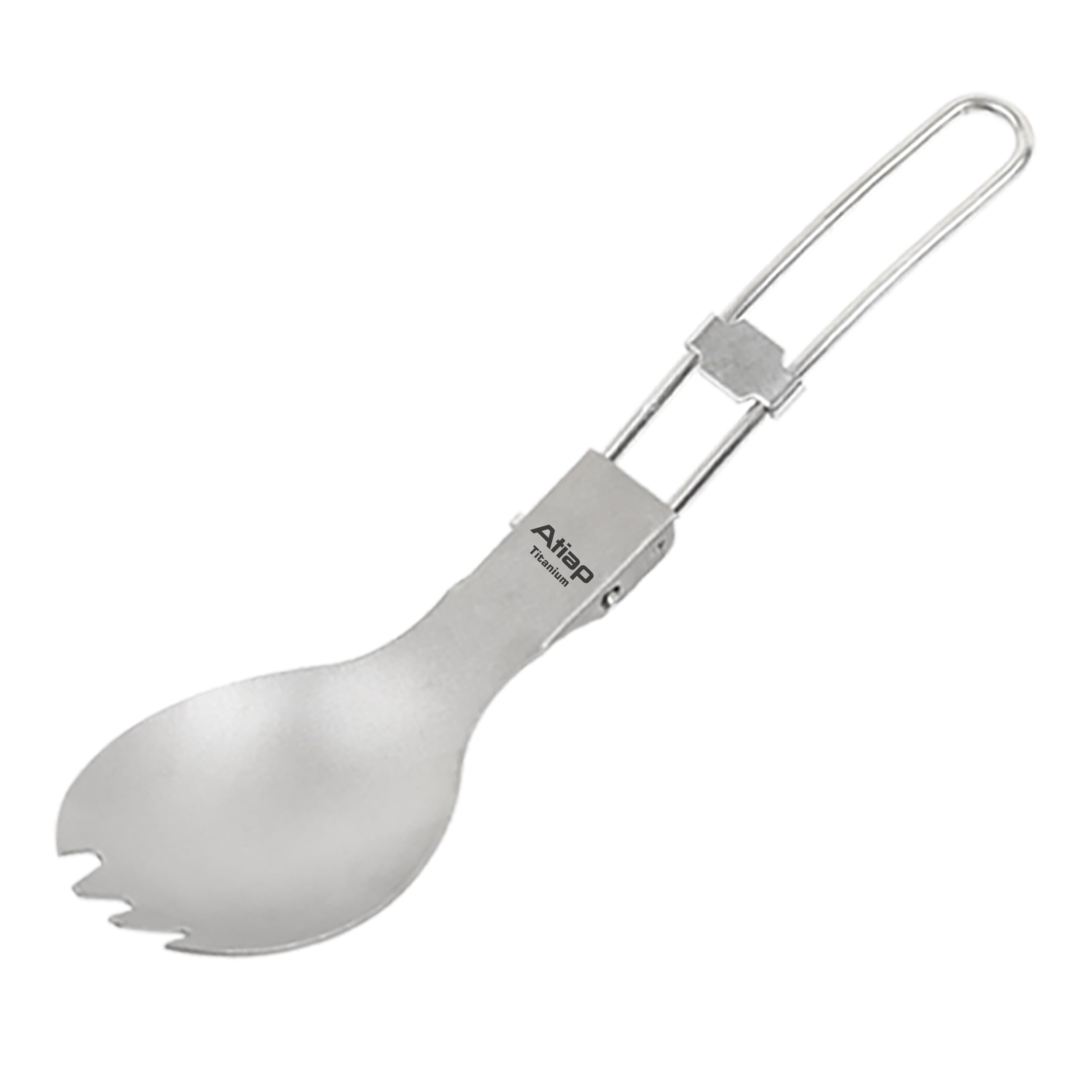 Titanium Klapplöffel Spork Outdoor Camping Geschirr Titan Besteck Spork Titan-Göffel (Ta8001F)