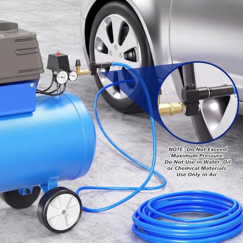 Image of 12 Packs 1 /4 Inch NPT 360 Degree Swivel Air Hose Connectors, Industrial Air Hose Fittings and Portable Compressor Tool Fittings (Black)