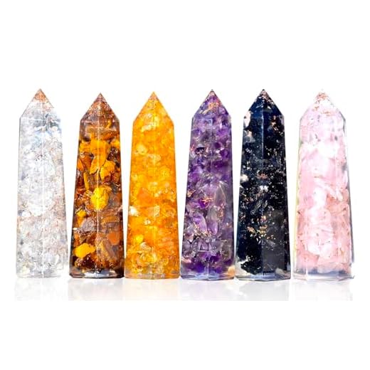 Orgonite Crystal Wand Set with Necklace