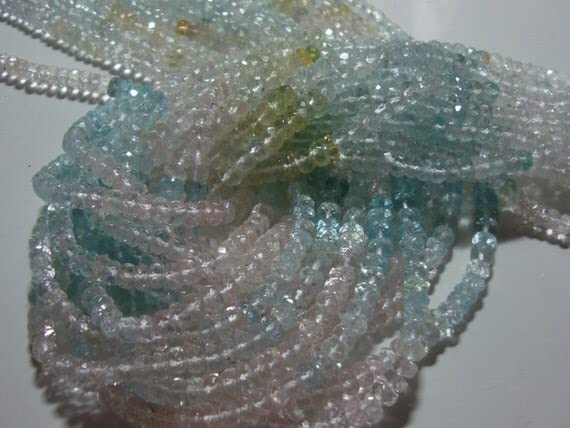 Aigue-marine micro-facettée 4mm élimine le ternissement de vos bijoux DIY