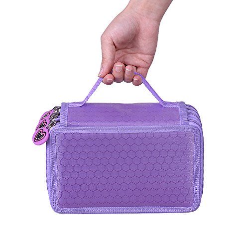 Honorall Multifuncional Pintura de Grande Capacidade Cosméticos Lápis Caneta Pincel Bolsa Caso Caixa