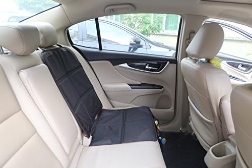Car Seat Protector/Heavy Duty Protects Upholstery Padded Cover/Organiser Pockets/Universal Size/Ideal for Baby and Toddler car Seats/Anti-Slip/Suits Forward or Rear Facing Child seat Liner