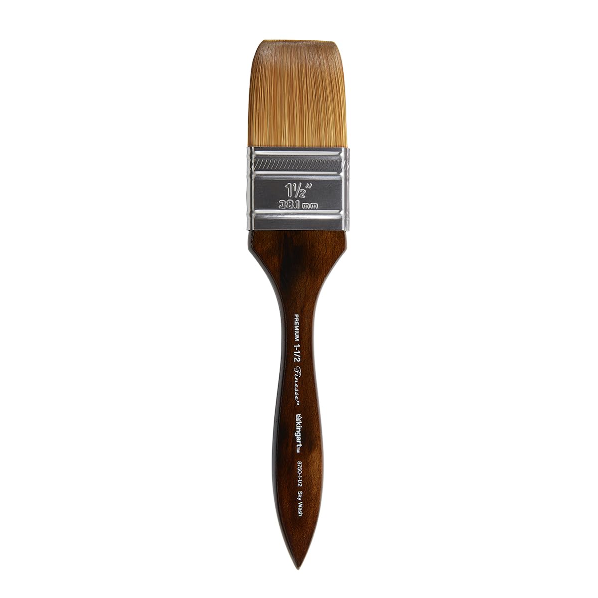 KINGART Finesse 8750 Sky Wash Series Kolinsky Sable mezcla sintética Premium acuarela artista pincel tamaño 1 1/2