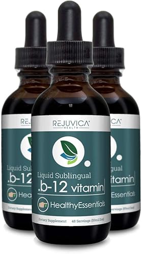 Essential B-12 Liquid B12, apoya la energía y un sistema nervioso saludable, práctico gotero líquido que absorbe rápidamente y sabe muy bien,