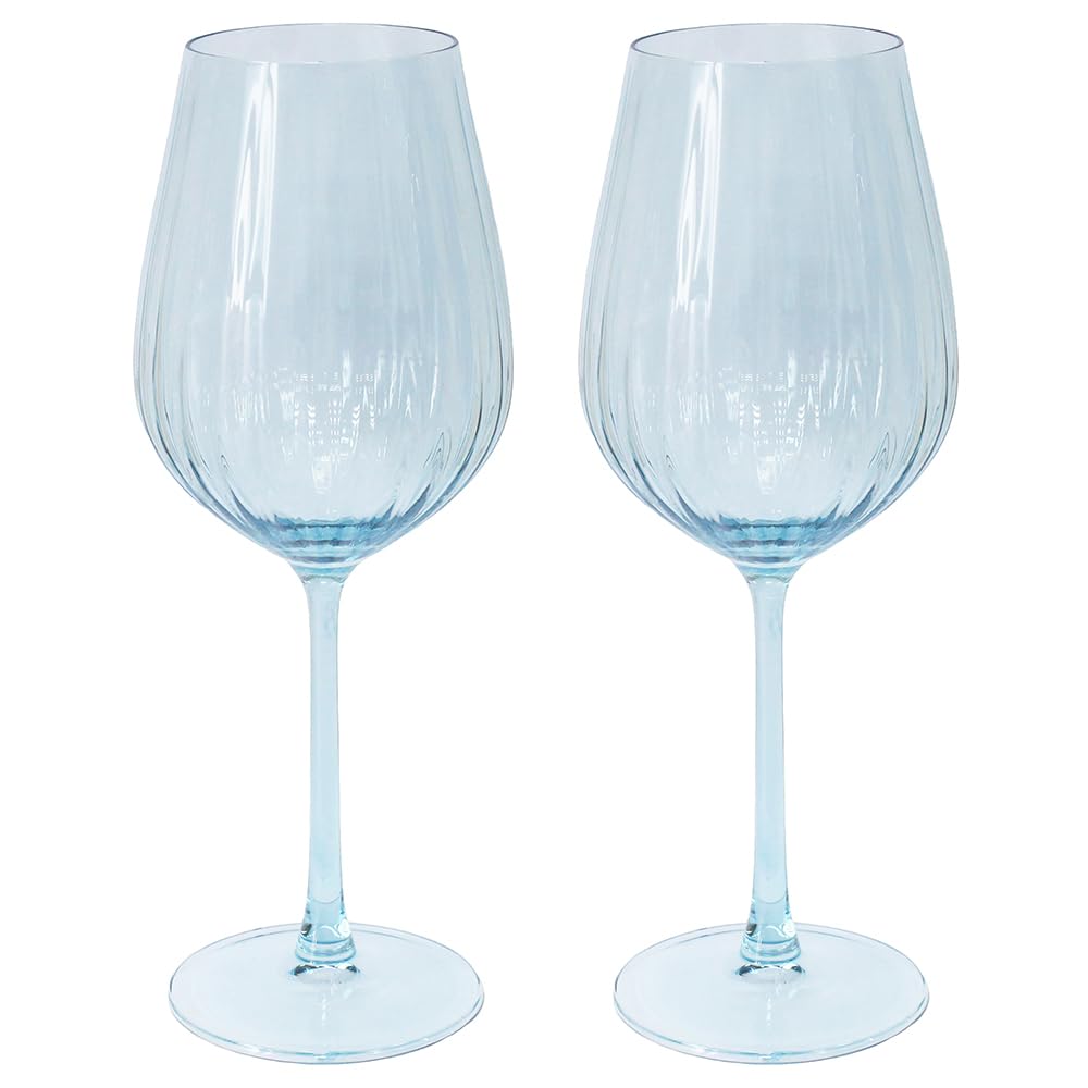 Lesser & Pavey Amalfi Blue Wine Glasses Set of 2 x 588ml