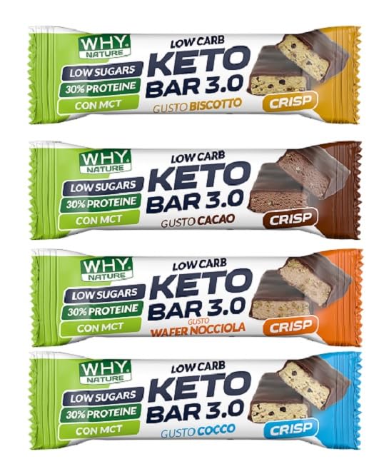 Box da 28Pz. Low Carb Bar 3.0 Barretta da 30g (fitnessnutrizione) - Why Nature (Gusti misti)