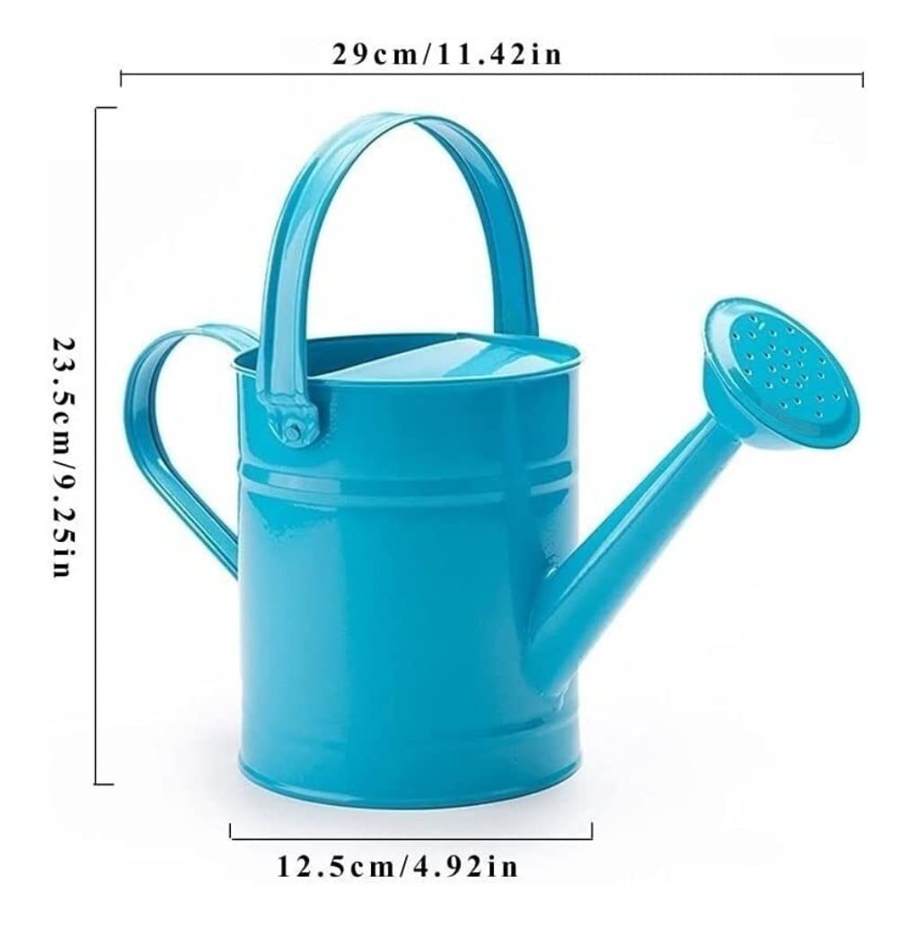 Konewka Zestaw Konewek Do Roślin Domowych Konewki Metalowe Z Uchwytem I Różyczkiem Na Zewnątrz Wewnątrz Ogrodnictwo(Blue)