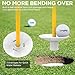 KINGTOP Golf Flagstick Mini, Practice Putting Green Flag Stick for Yard, Pole | Pin | Flagpole, Portable 2-Section Design, 3 Foot, 3-Pack