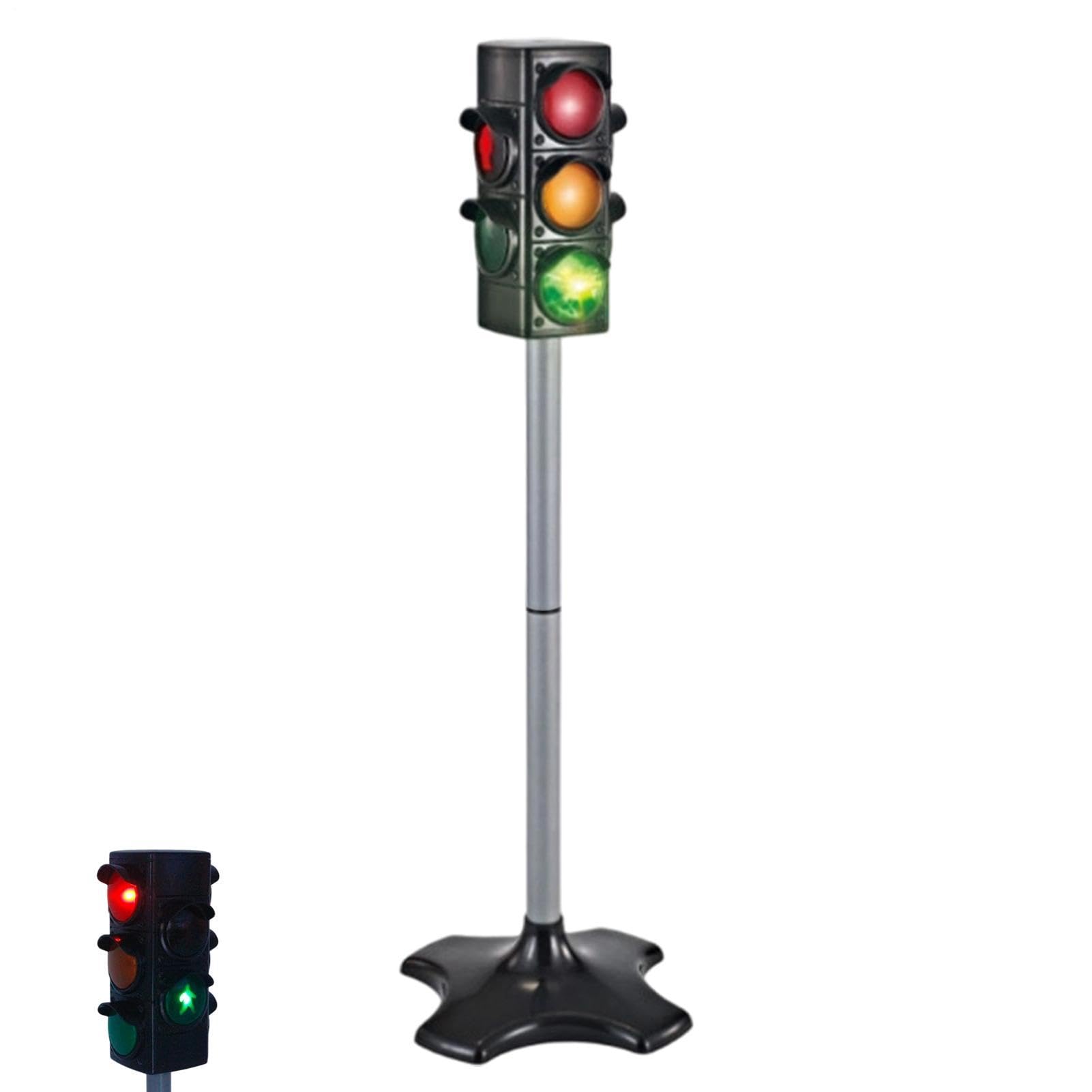 Ampel 71,9 cm leichtes pädagogisches Lernspielzeug mit Licht- und | Simulations-Sicherheits-Verkehrsampel für Wohnzimmer, Kinderzimmer, Rollenspielbereich und Tischplatte