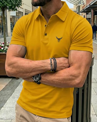 Image of AUSK Polo T-Shirt for Men || Half Sleeves Neck Polos Men Tshirt