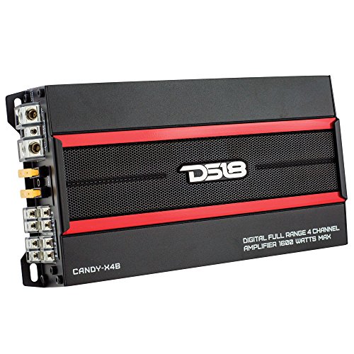 DS18 CANDY-X4B Amplifier in Black - Class D, 4 Channels, 1600 Watts Max