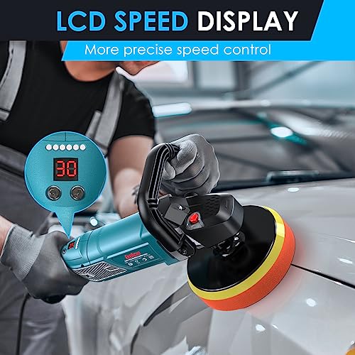 image for ENEACRO Buffer Polisher, 1800W Rotary Car Polisher Waxer, Variable Spe