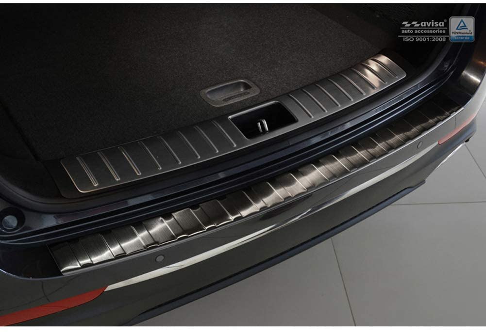 DYTWXG Auto in Acciaio Inox Paraurti Posteriore Protector per Kia Optima Combi 2016, Tronco Strisce Decorative di Protezione Piastra di Copertura Styling Accessori