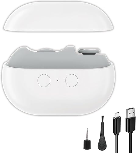 Cortaúñas eléctrico, 2 en 1, recortadora de uñas eléctrica y almacenamiento de fragmentos con luz LED con engranajes de dos velocidades para todas