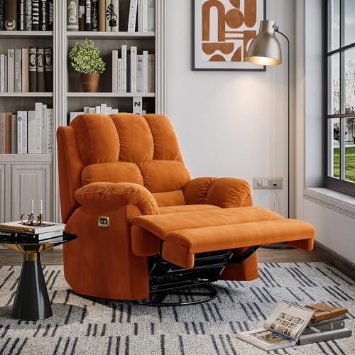 Image of Wakefit Recliner | 3 Year Warranty | Recliner Sofa 1 Seater, XpertGRID Technology, Designed for Supreme Comfort & Relaxation, Easy DIY Assembly, 145 kg Weight Capacity, Electic Virelia (Amber)