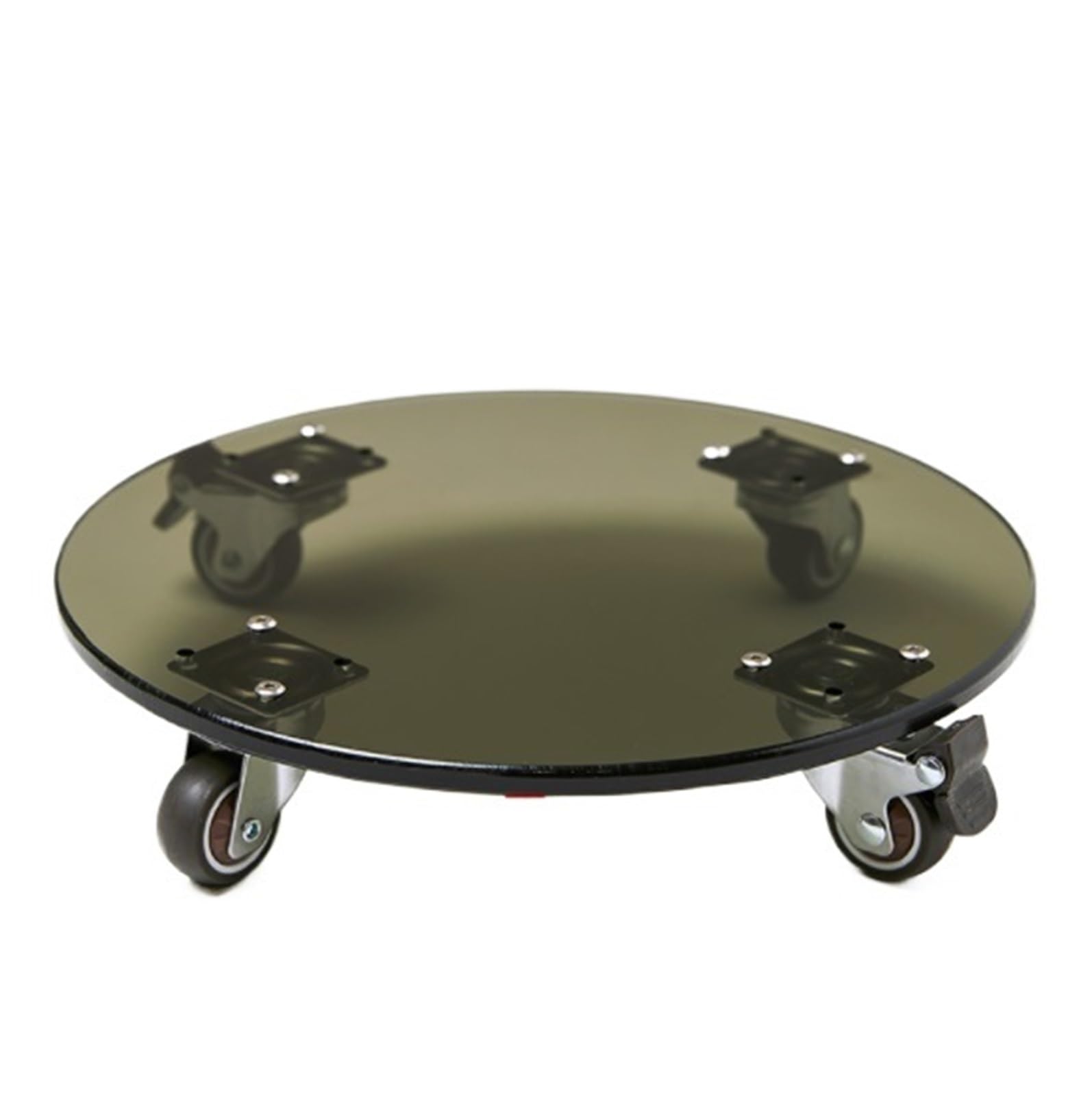 AZHKJKZH Plant Caddy Plant Cart With Wheels Round Flower Pot For Indoor And Outdoor Use With Wheels(Grey,35CM)