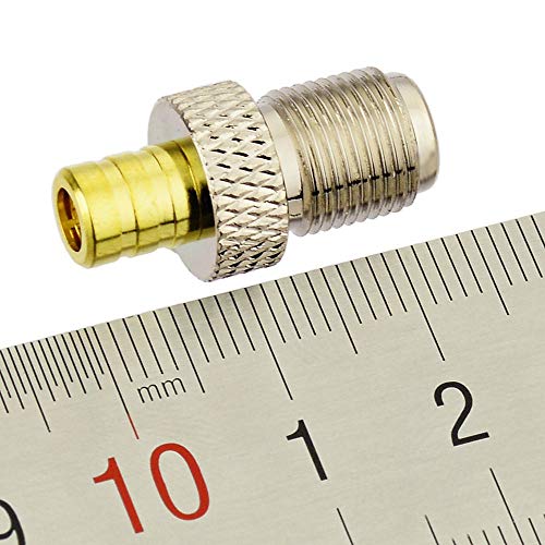 Adaptador Eightwood SMB a F RG6 Coax Antena 2 piezas miniatura 4