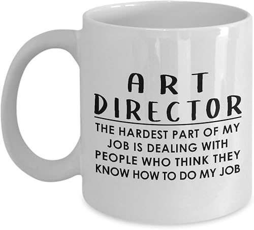 Gifts for Art Director Coffee Mug Tea Cup - Artist Dept Creative Department Team Design Advertising Office Funny Cute Gag Appreciation Idea -