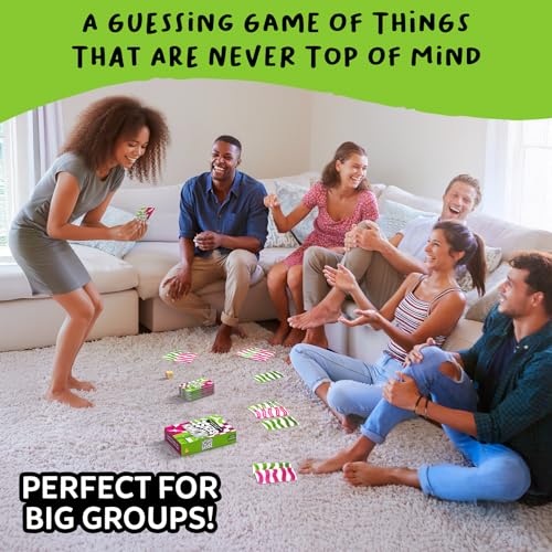 Image of Gouda Games Uncommon Sense - Hilarious Family Guessing Game for Big Groups, Quick-Thinking Word Party Game for Adults and Teens, Perfect for Game Nights, Gift for Ages 10, 11, 12 and Up, 4-20 Players
