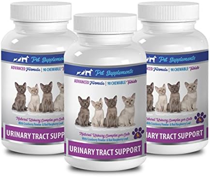 PET SUPPLEMENTS Urinary Treats for Cats – Urinary Tract Support – for Cats – Natural Formula – CHEWABLE – Cranberry for Cats – 3 Bottle (270 Chews)