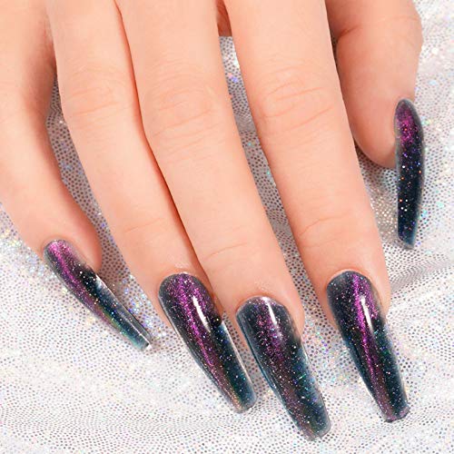 Poly Nail Gel Set, Poly Nail Gel Set Glitter Nagelverlängerungsgel Cat Eye Enhancement Gebäude für Nagel French Art… – Bild 6