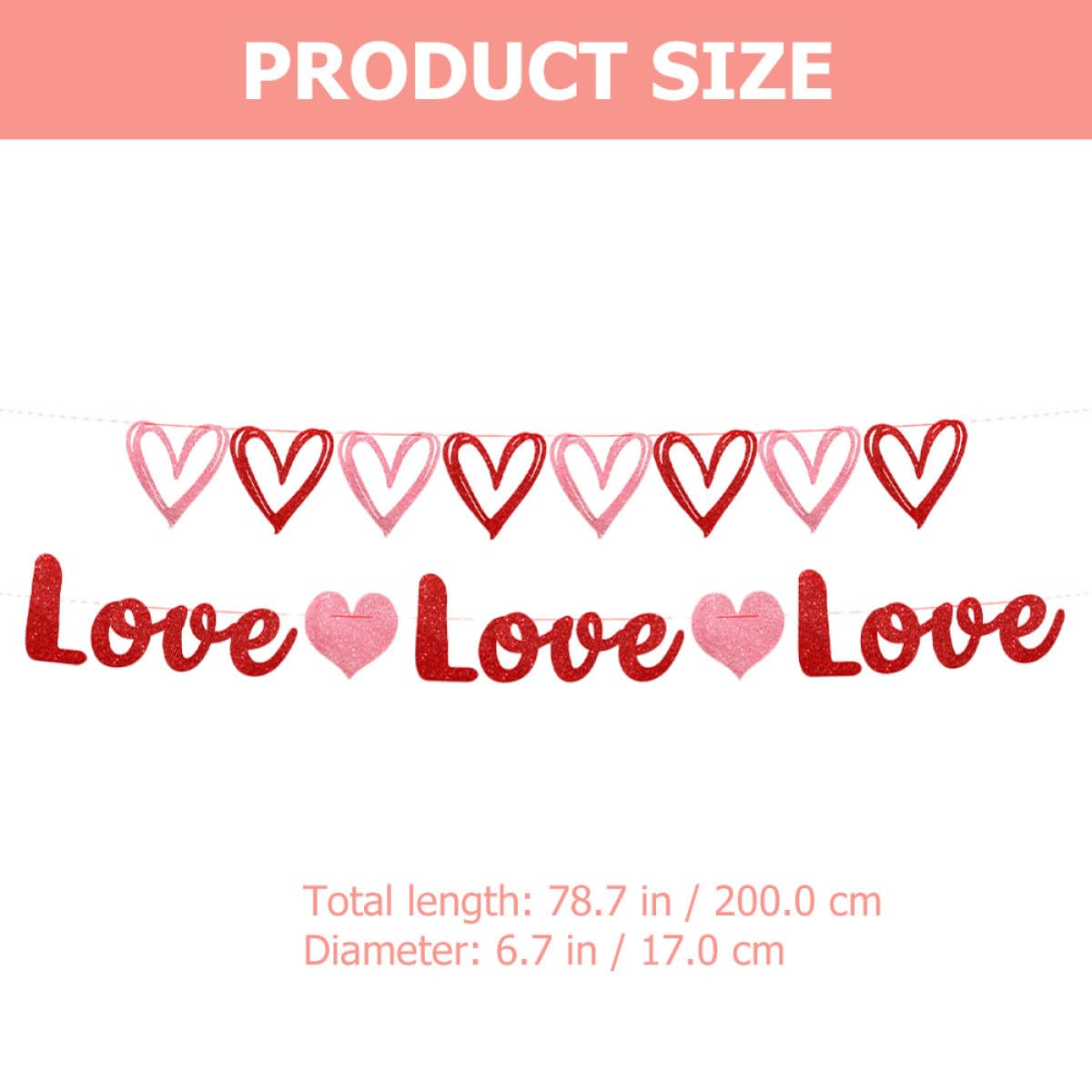 MAGICLULU 4 Sätze Pull-flag Zum Valentinstag Wimpel Dekoration Rot Neon Tank Hochzeitsdeko Wandverkleidung Festival-hintergrunddekor Valentinstag Ammer 300 G Staubpapier 2 Stück * 4