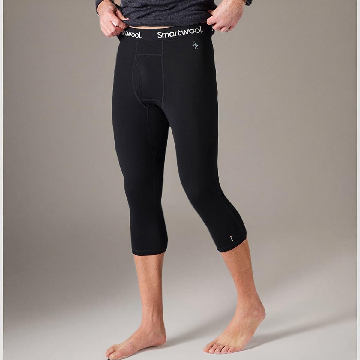 Smartwool Herren Classic Ganzjahres-Merino-Baselayer 3/4-Hose Atmungsaktive Merinowolle Hose