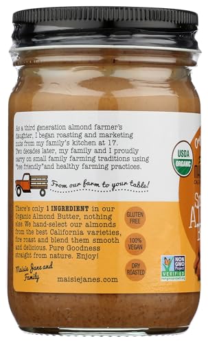 Image of Maisie Janes Organic Almond Butter Smooth, 12 OZ