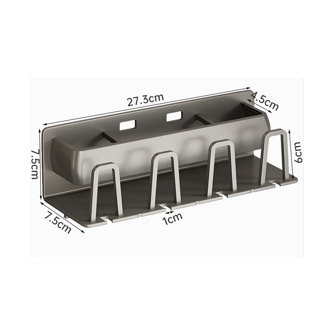 ARINAL Porta Cepillo de Dientes Estante for baño, Soporte for Cepillo de Dientes, Soporte for Inodoro, sin Perforaciones, Peine montado en la Pared, Almacenamiento de Pasta de Dientes