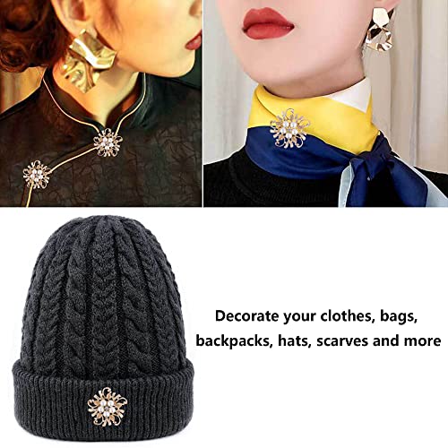 4 Pezzi Spille da Donna con Perle Spille Perle