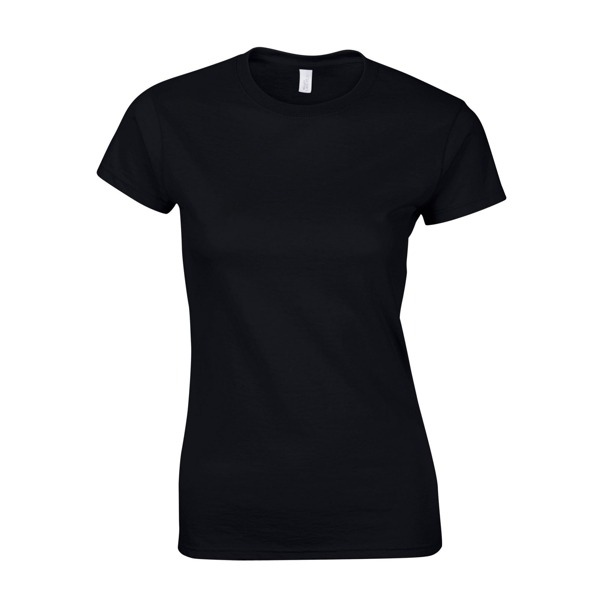 Gildan Womens/Ladies Softstyle Ringspun Cotton T-Shirt (3XL) (Black)