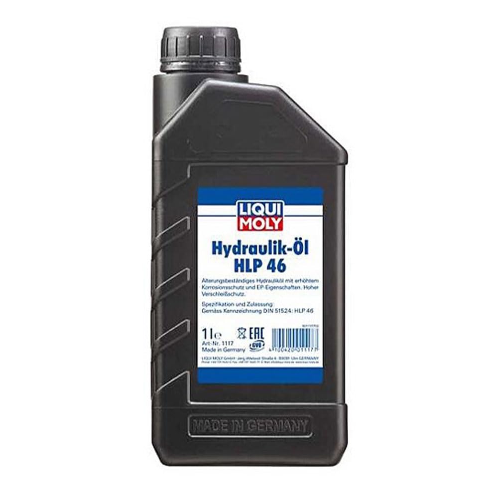 LIQUIMOLY 1117 OLIO IDRAULICO HLP 46 A BASE MINERALE ADATTO PER PISTONI IDRAULICI, MACCHINE POMPE E IMPIANTI. CONFEZIONE : KIT PROMOZIONE 5 LITRI