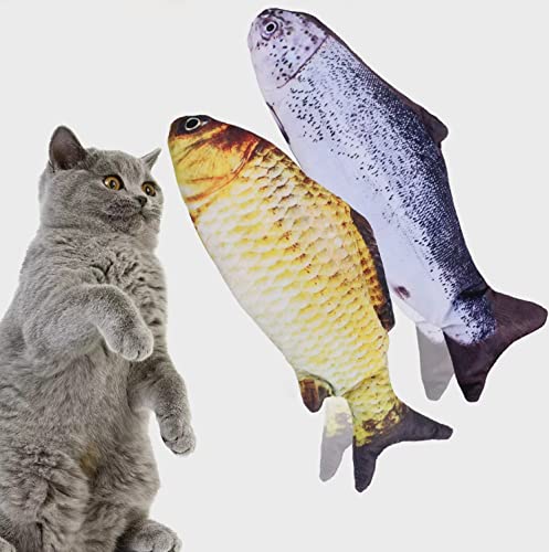 Juguete eléctrico para gatos de peces que se mueven de forma realista, juguete de movimiento interactivo para gatitos, juguetes interactivos felpa para gatos juguete divertido para ejercicio gatos Cover