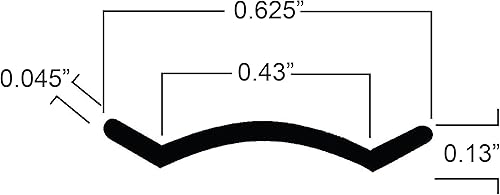 Miniatura 3 de Vinilo blanco de 5/8 de pulgada, moldura de inserción, cubierta de tornillo, remolque de viaje para caravana (35 pies, blanco)