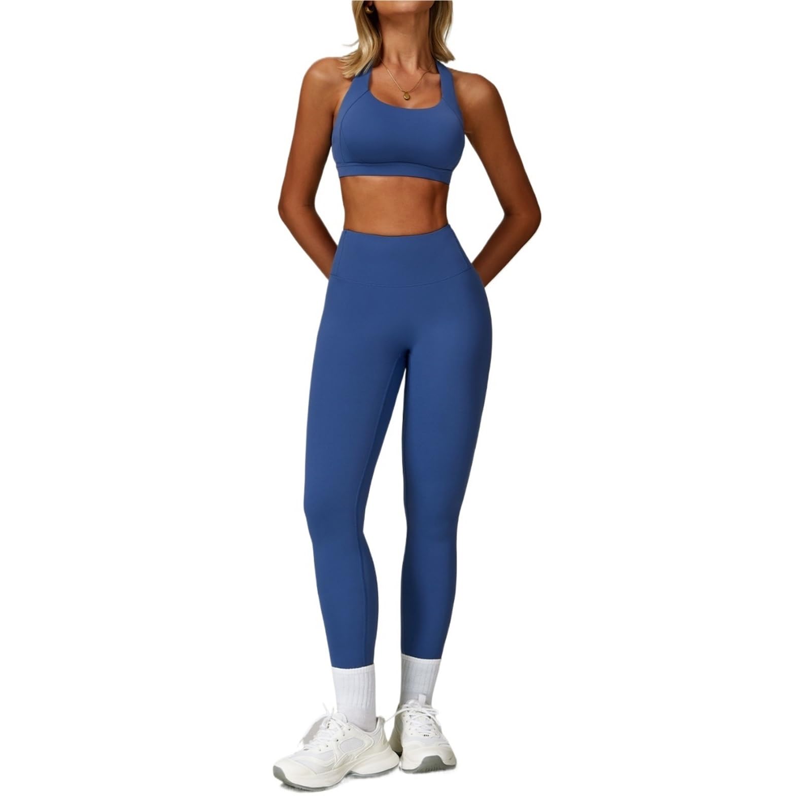Conjunto Deportivo Mujer Conjunto de 2 uds Yoga, pantalones cortos entrenamiento, ropa deportiva for gimnasio, mallas cintura alta, sujetador deportivo, traje