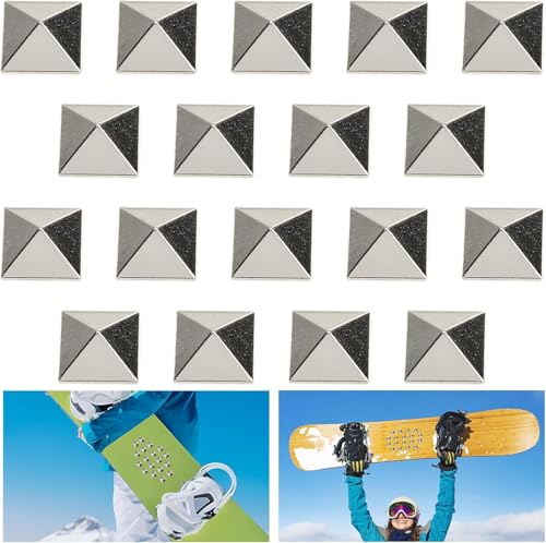 GIONAR 18 almohadillas antideslizantes para snowboard y snowboard, almohadillas autoadhesivas que ofrecen un agarre adicional al hacer snowboard para hombre y mujer