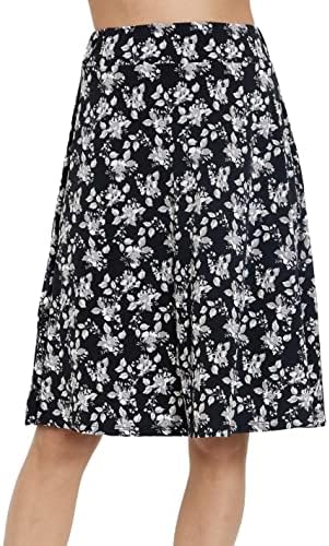 Van Der Rich ® – Falda Floral con Cintura elástica – Mujer