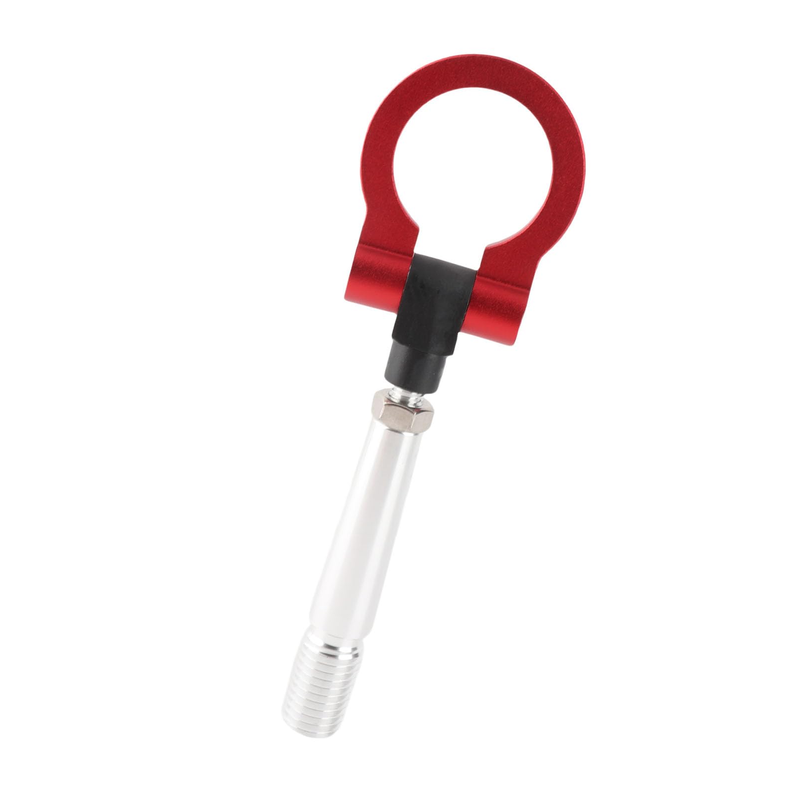 Qiilu Gancio di traino per auto, gancio di traino anteriore posteriore per anello di traino a vite stile JDM adatto per FX35/FX45/FX50 QX70(Rosso)